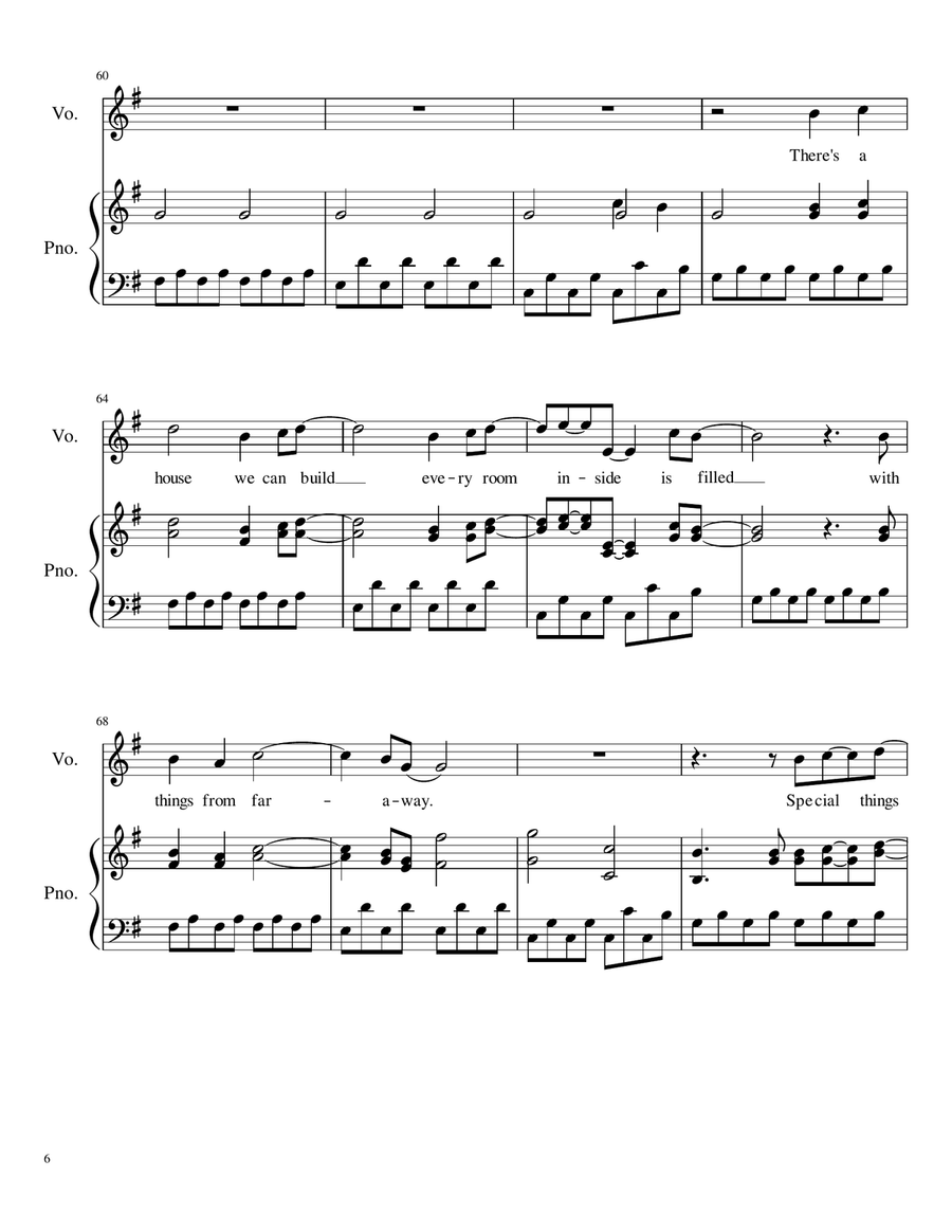 A Million Dreams A Million Dreams Vocal Duet scores gallery preview page 6