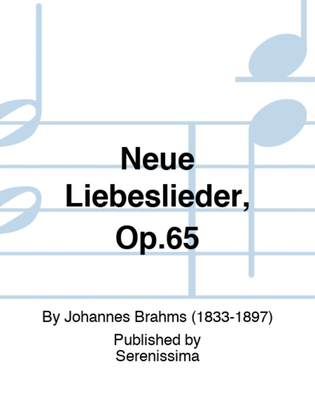 Book cover for Neue Liebeslieder, Op.65