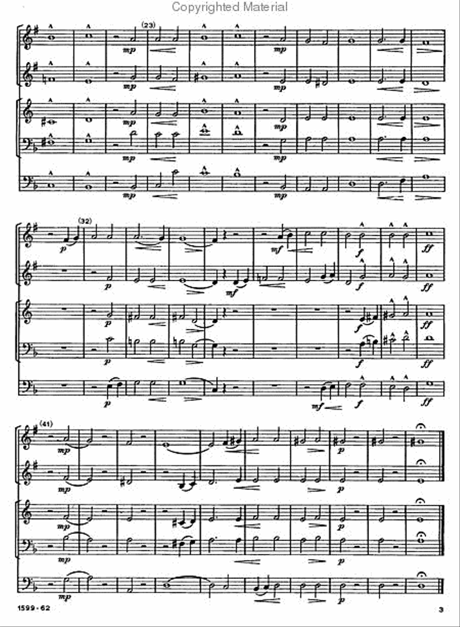 Program Repertoire for Brass Quartet Brass Quartet scores gallery preview page 3