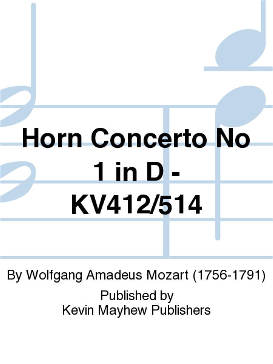 Horn Concerto No 1 in D - KV412/514 Horn Solo scores gallery preview page 1
