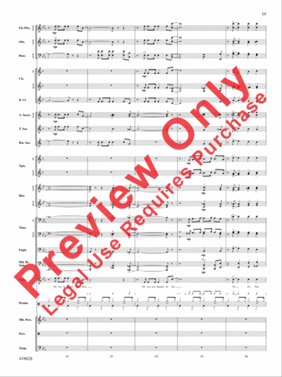 A Gershwin Tribute to Love Concert Band scores gallery preview page 20