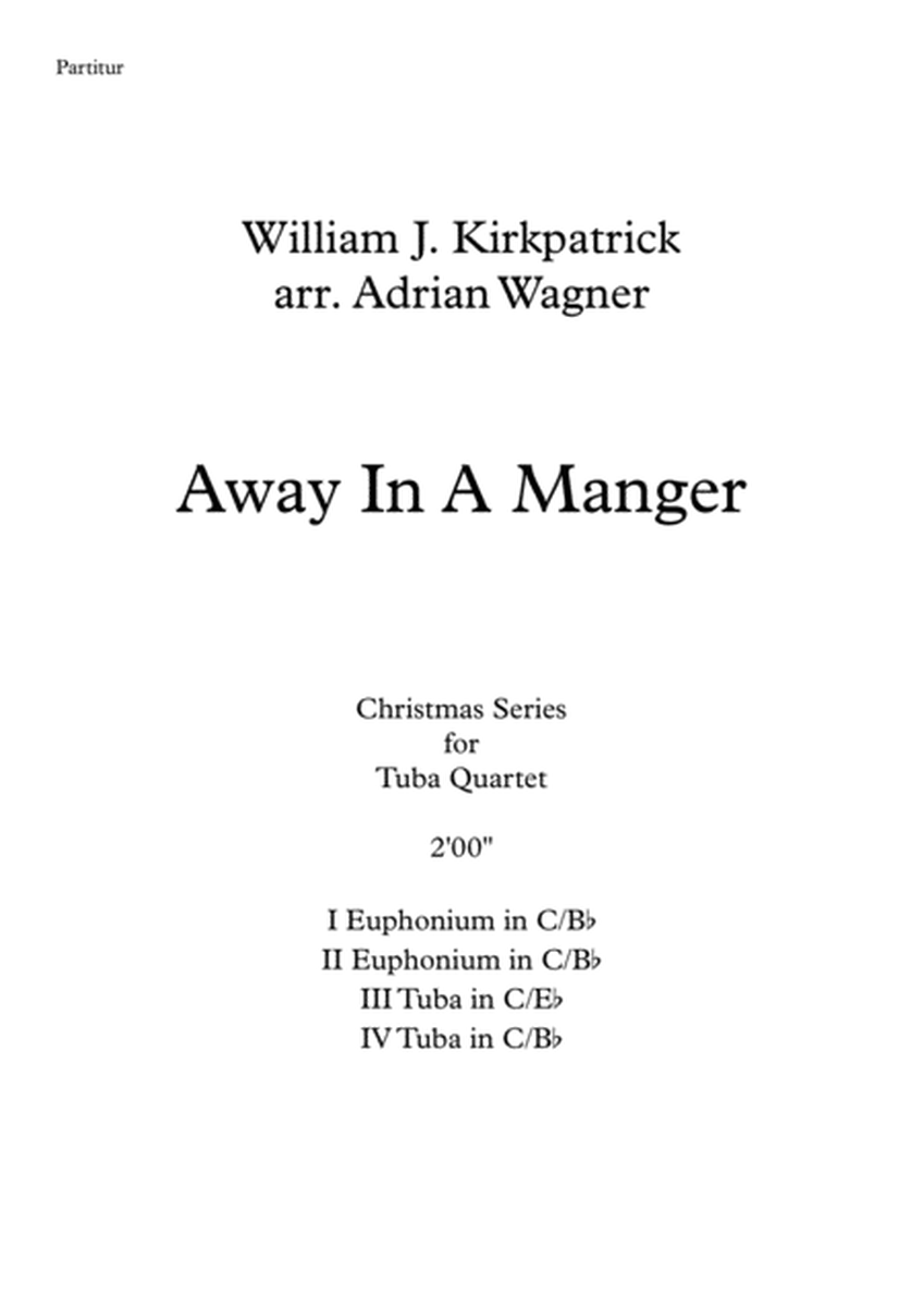 "Away In A Manger" Tuba Quartet arr. Adrian Wagner image number null