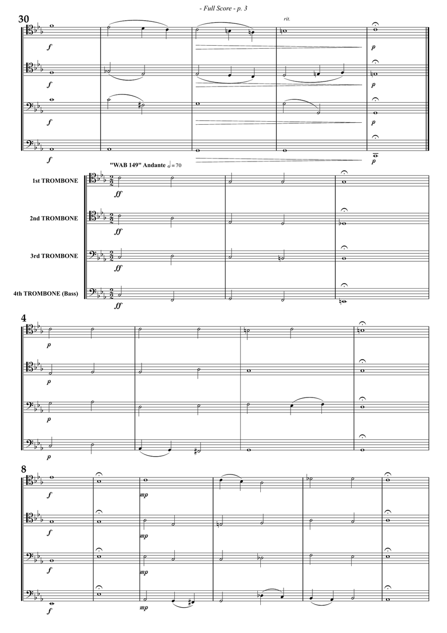 Two Aequale (Trombone Quartet) Brass Quartet scores gallery preview page 4