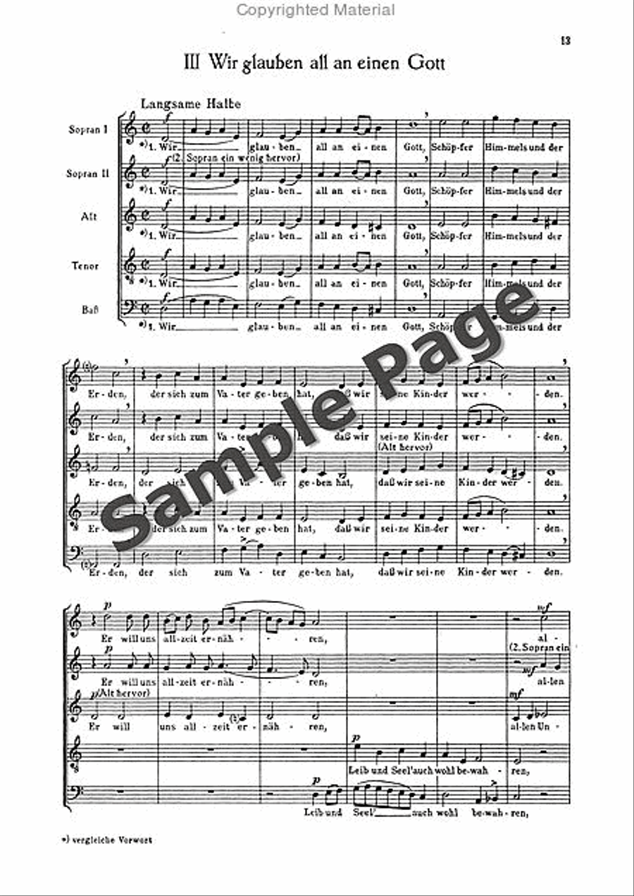 Liedmesse Choral Score SSATB scores gallery preview page 14