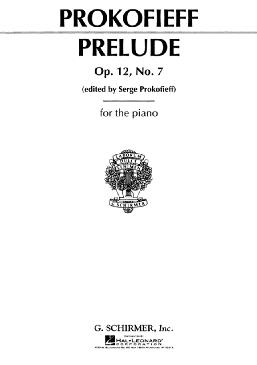 Prelude in C, Op. 12, No. 7 Piano Solo scores gallery preview page 1