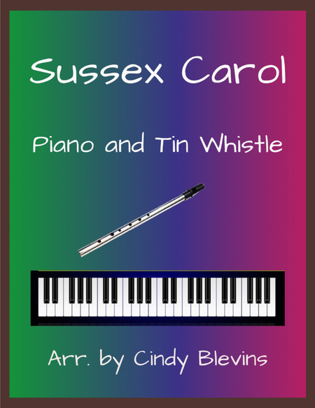 Sussex Carol, Piano and Tin Whistle (D) image number null