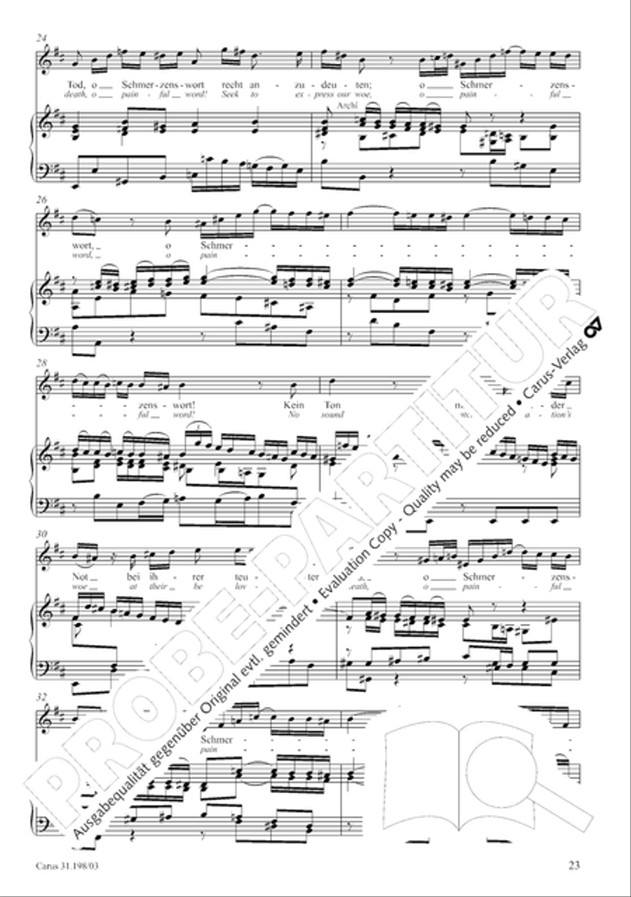 Let, Princess, let but one more ray (Lass, Furstin, lass noch einen Strahl) 4-Part scores gallery preview page 24