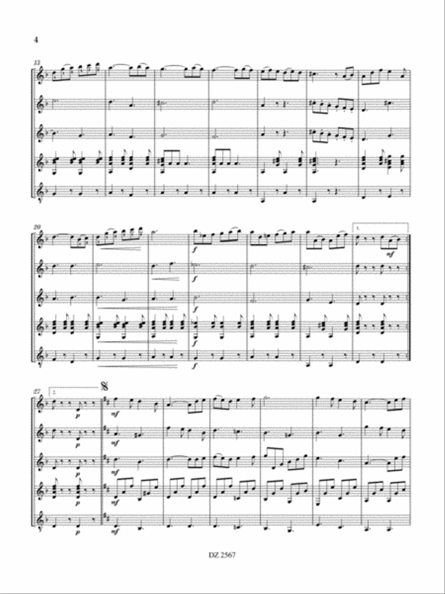 Tarentelle, Op. 18 Tarentelle, Op. 18 Guitar Ensemble scores gallery preview page 4