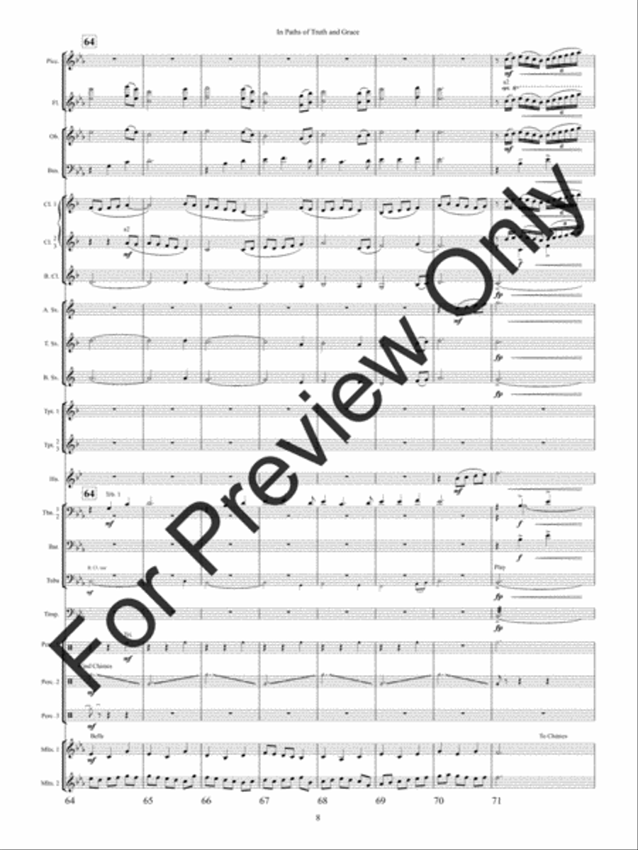 In Paths of Truth and Grace Concert Band scores gallery preview page 11
