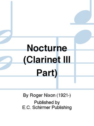 Book cover for Nocturne (Clarinet III Part)