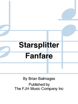 Book cover for Starsplitter Fanfare