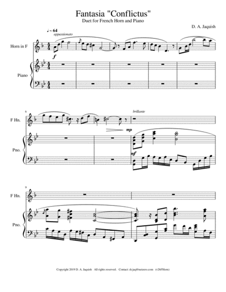 Fantasia "Conflictus" for French Horn image number null