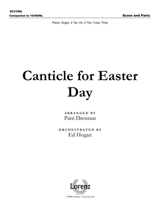 Book cover for Canticle for Easter Day - Brass and Timpani Score and Parts