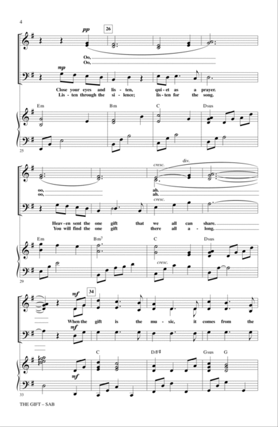 The Gift The Gift 3-Part scores gallery preview page 3