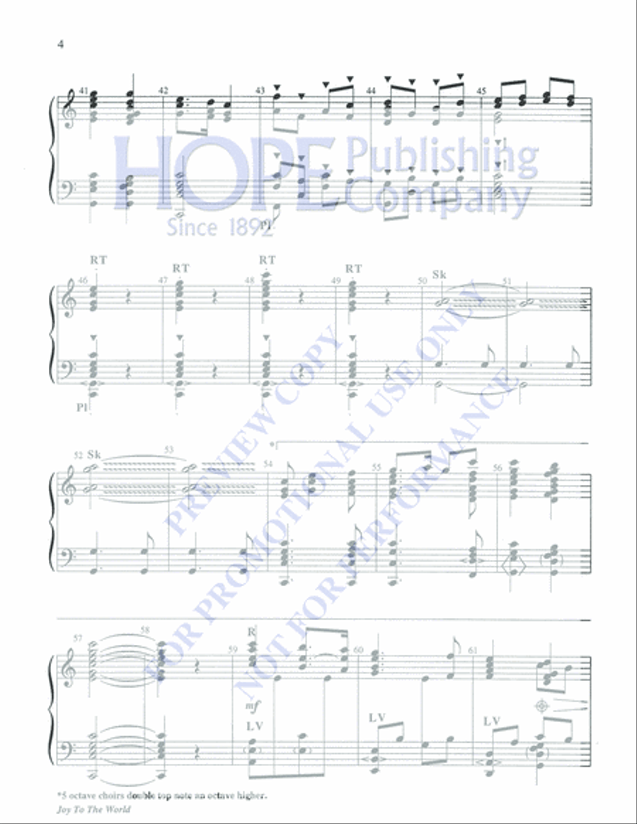Joy to the World 5-Octaves scores gallery preview page 4