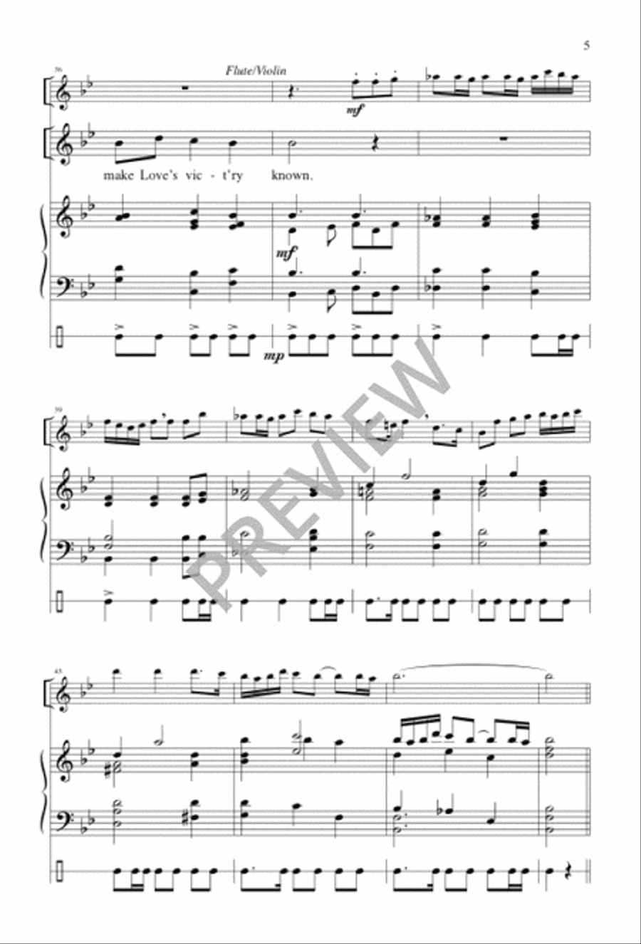 As We Gather at Your Table 4-Part scores gallery preview page 6