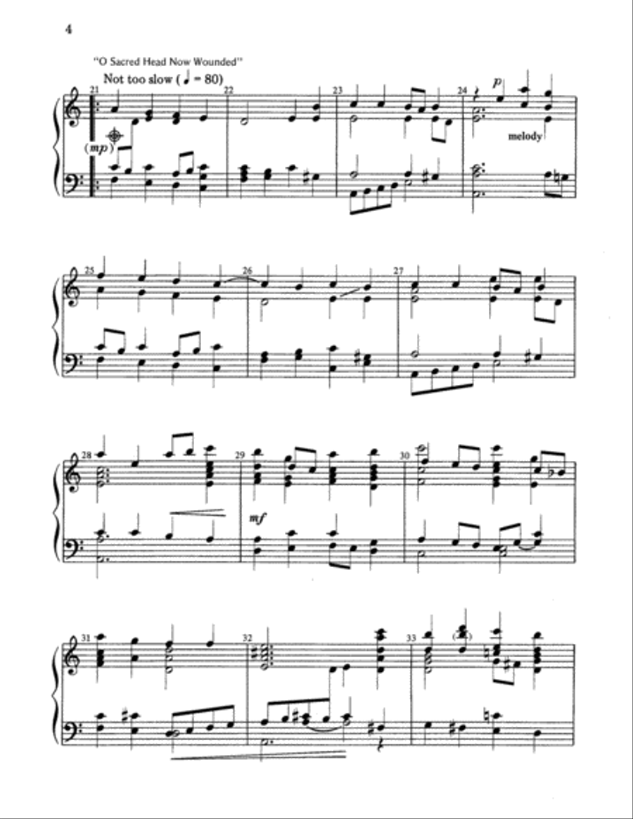 Medley on the Cross-Digital Download Handbell Choir scores gallery preview page 4