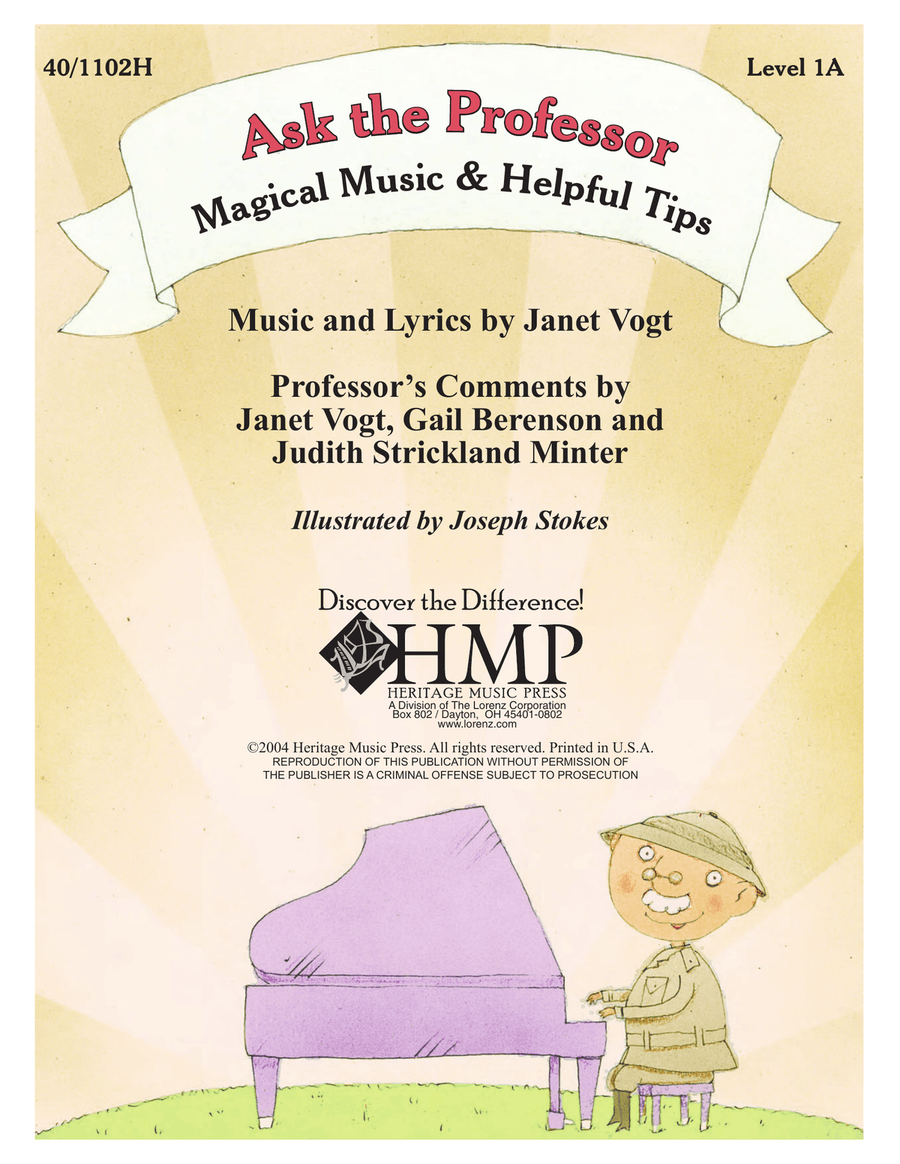 Ask the Professor - Level 1A (Digital Download) Piano Method scores gallery preview page 1