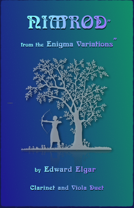 Book cover for Nimrod, from the Enigma Variations by Elgar, Clarinet and Viola Duet