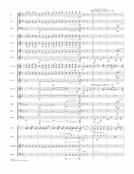 Highlights from The Jungle Book - Conductor Score (Full Score)