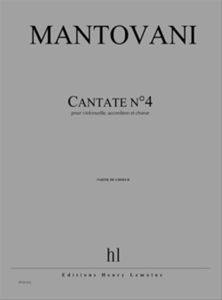 Cantate No. 4 Choir scores gallery preview page 1