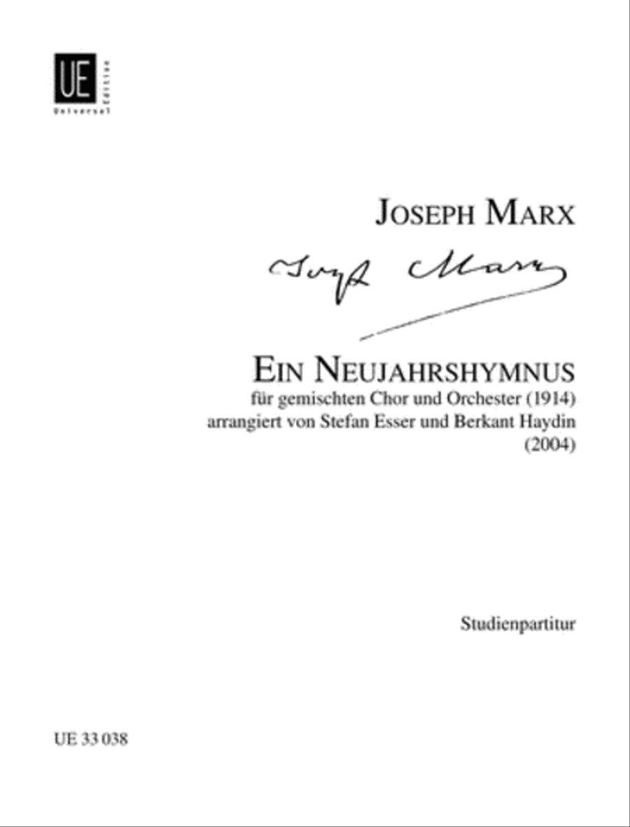 Ein Neujahrshymnus - A New Year's Hymn Orchestra scores gallery preview page 1