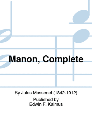 Book cover for Manon, Complete
