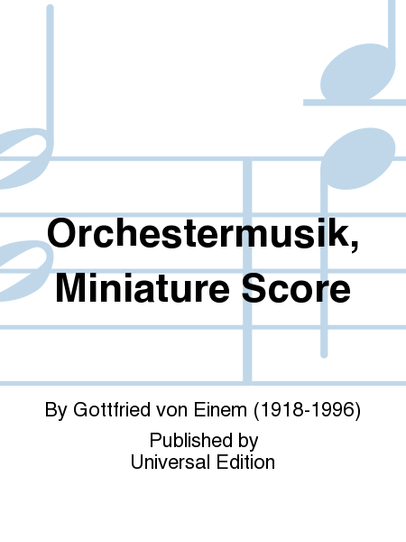 Orchestermusik, Miniature Score