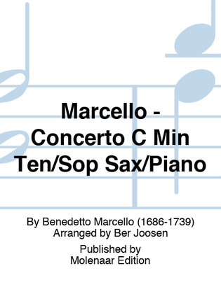 Marcello - Concerto C Min Ten/Sop Sax/Piano