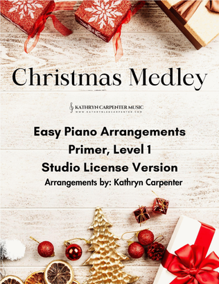 Christmas Medley (Studio License) Easy Piano
