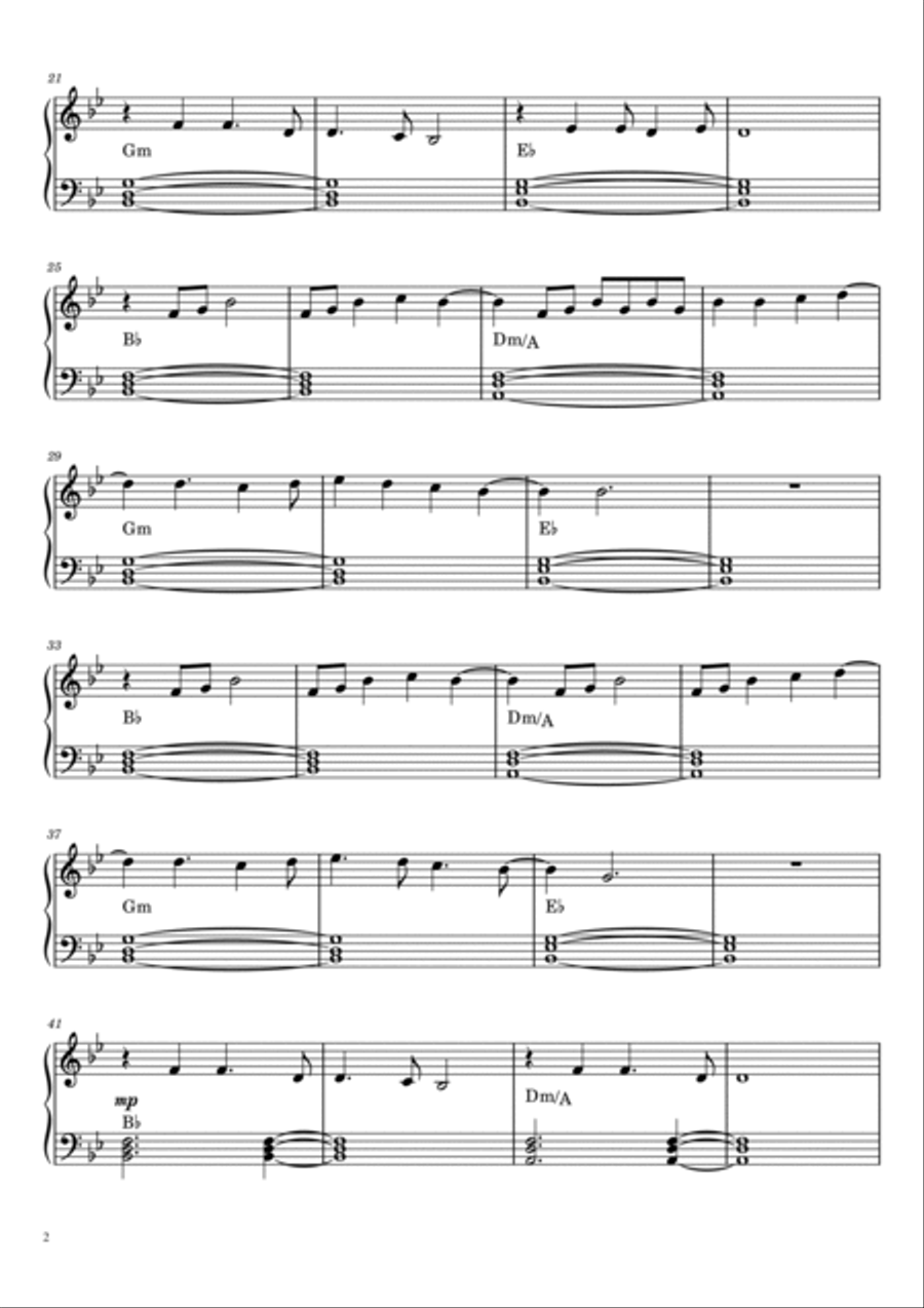 Say You Won't Let Go Piano Solo scores gallery preview page 2