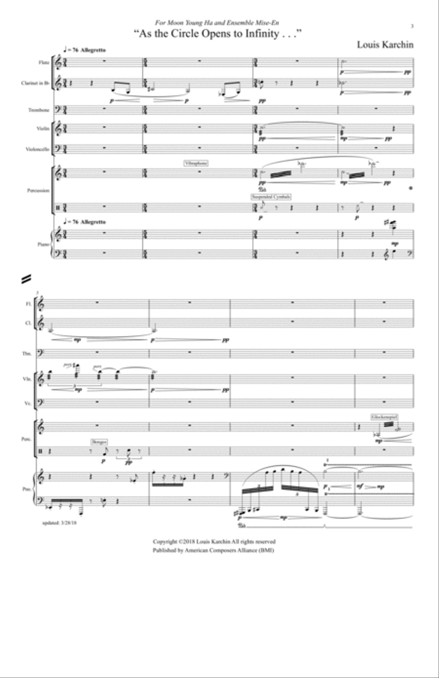 [Karchin] As the Circle Opens to Infinity... Large Ensemble scores gallery preview page 5