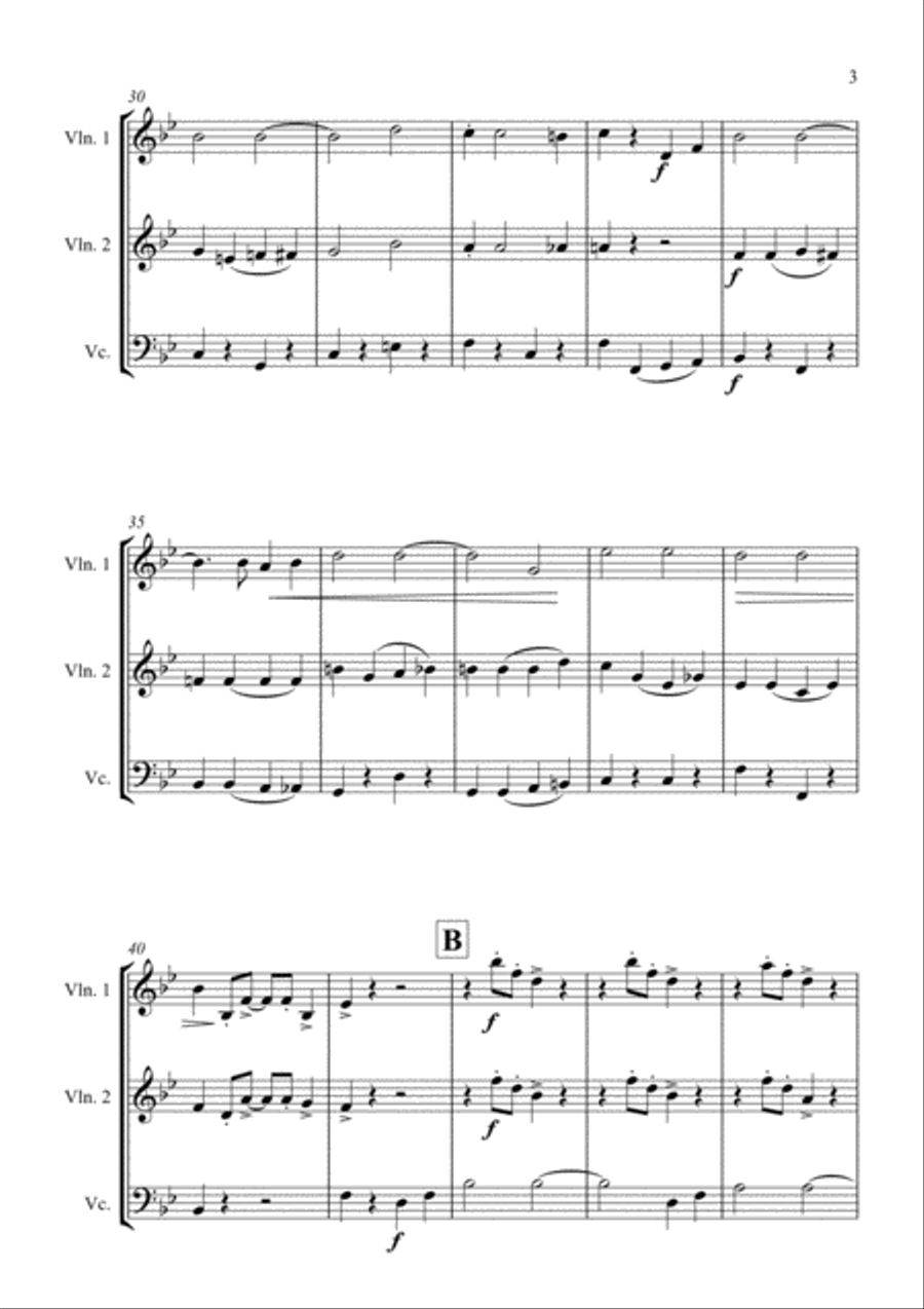 When You're Smiling (the Whole World Smiles With You) String Trio scores gallery preview page 3