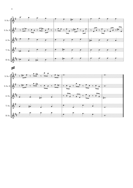 Lacrimosa (Saxophone Quintet) image number null