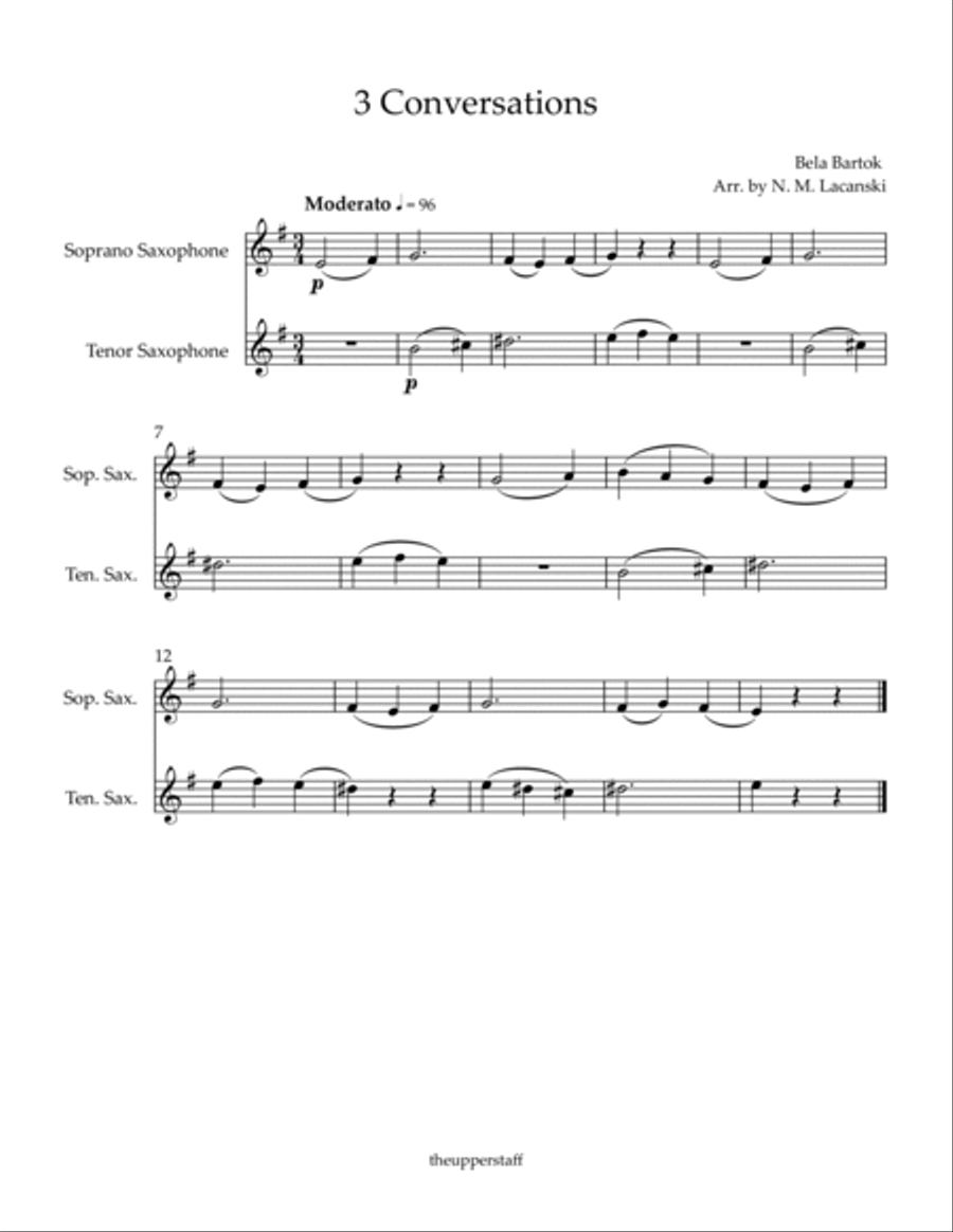 3 Conversations 3 Conversations Woodwind Duet scores gallery preview page 2