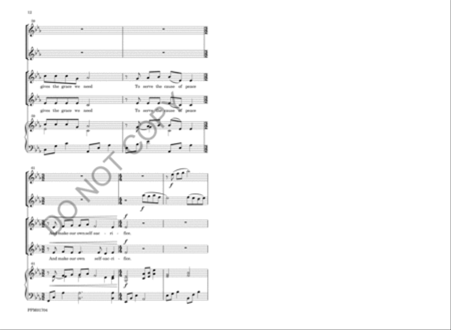 We Pray for Peace SA - Sheet Music page 15
