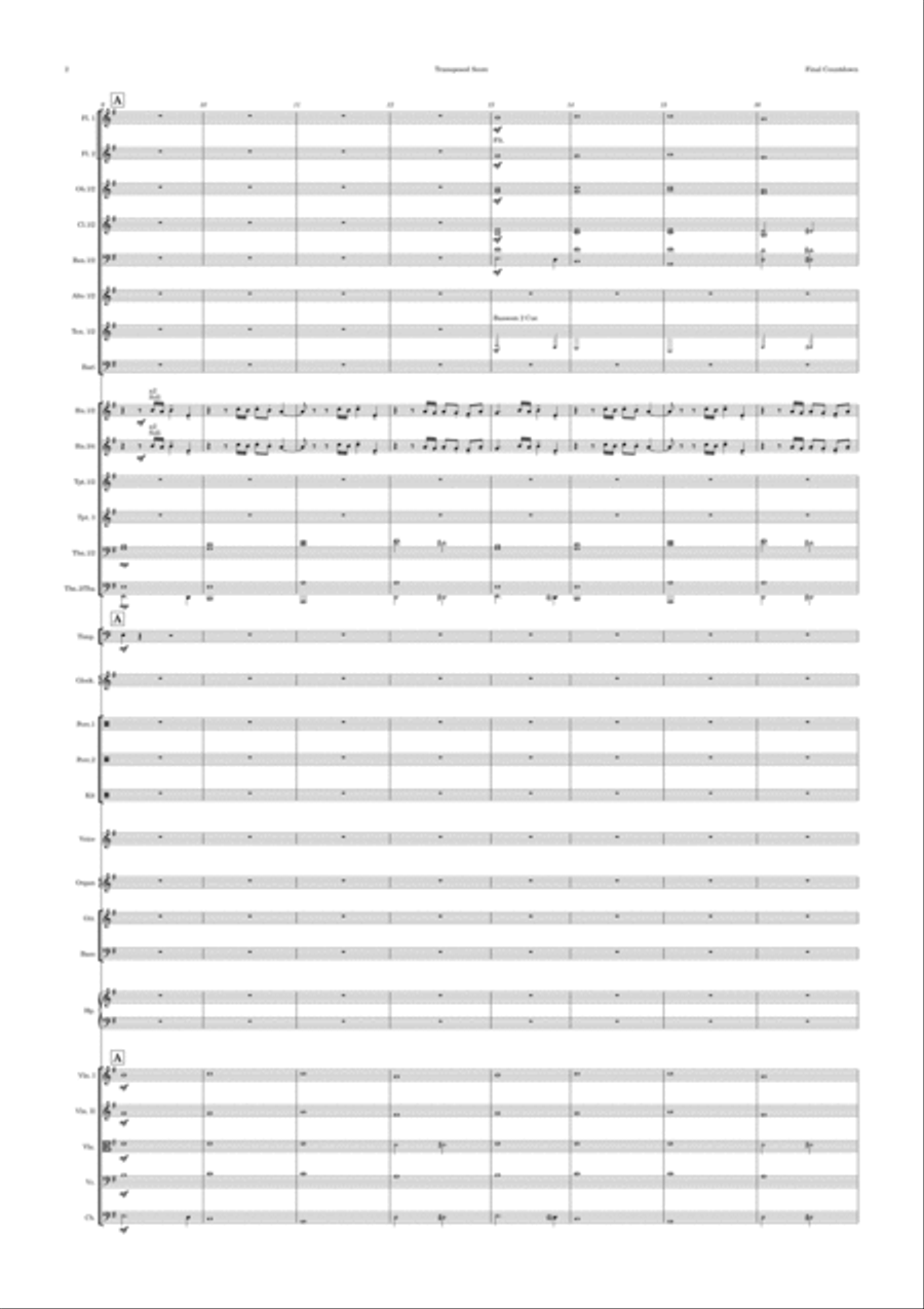 Final Countdown Full Orchestra scores gallery preview page 2