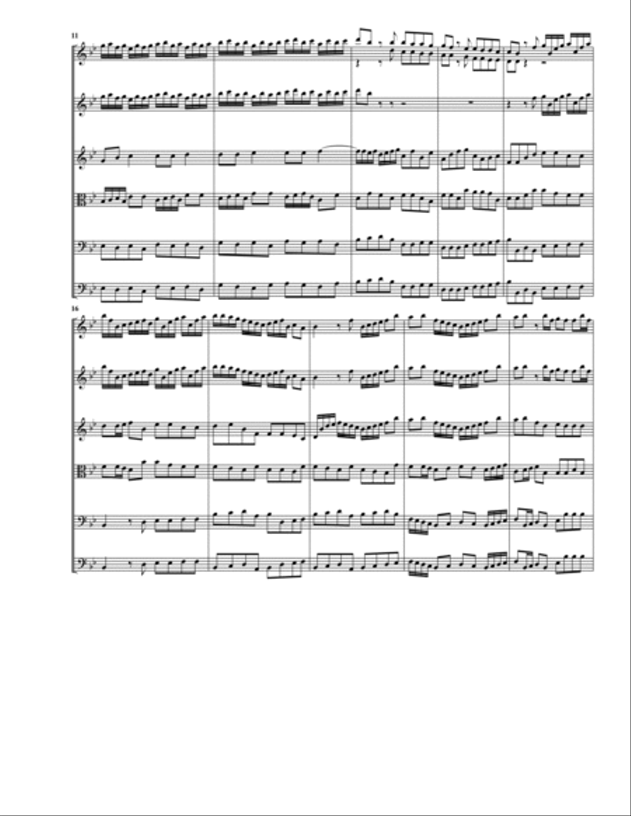 Concerto for violin and string orchestra, Op.7, no.10 in B flat major (Original version - score and Chamber Orchestra scores gallery preview page 3