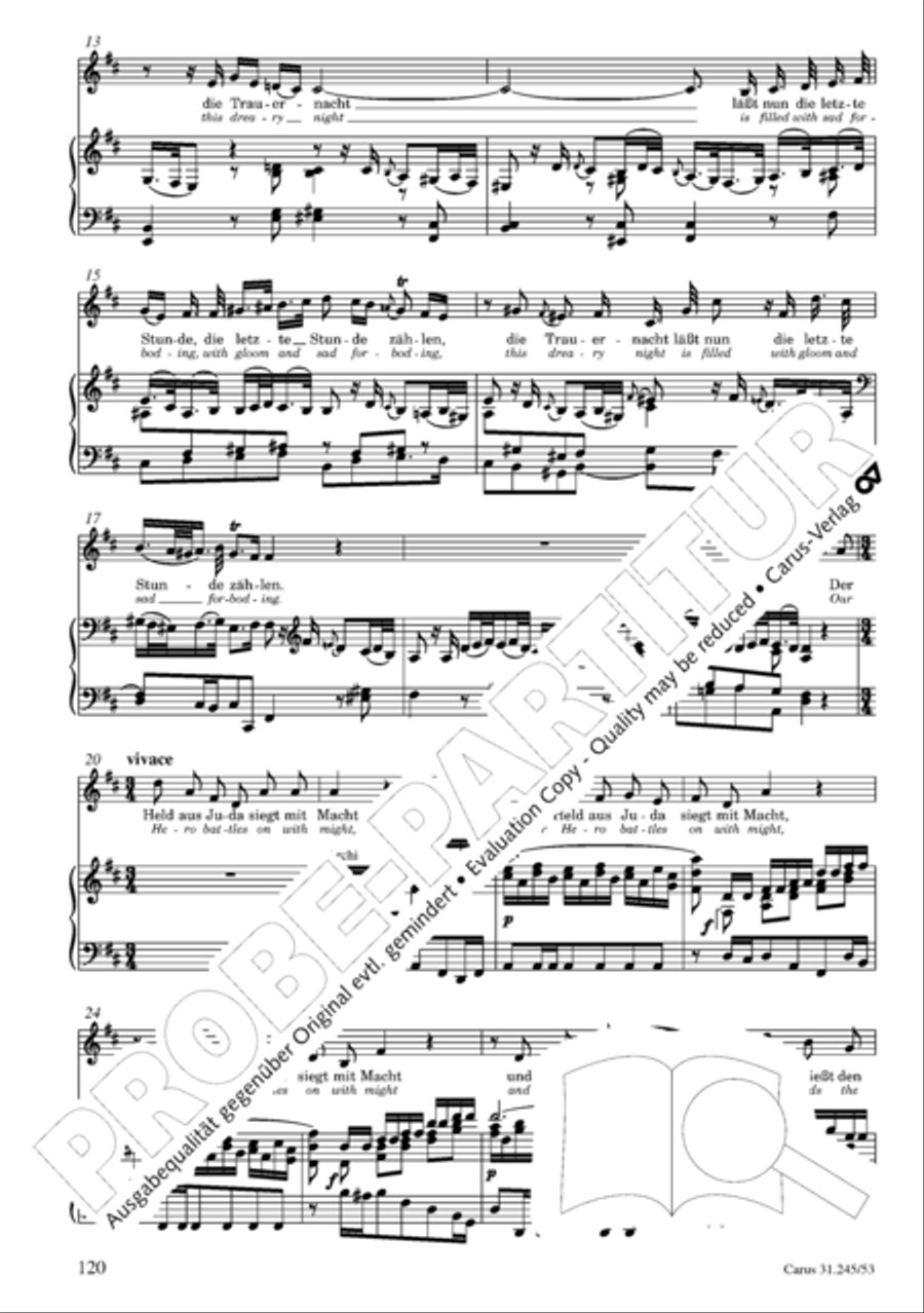 St. John Passion (Johannes-Passion) 4-Part scores gallery preview page 121