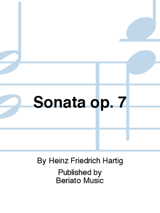 Book cover for Sonata op. 7