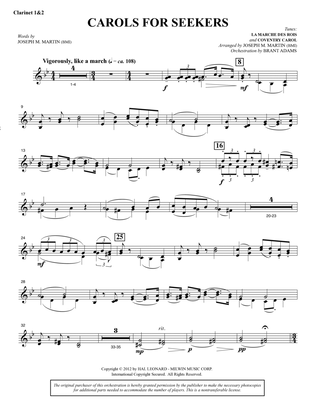Carols for Seekers - Bb Clarinet 1 & 2