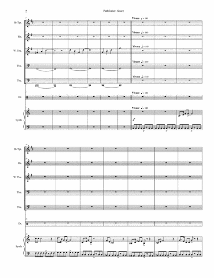 Pathfinder from Space Probes Small Ensemble scores gallery preview page 2