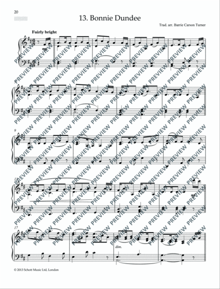 Scottish Folk Tunes for Piano Piano Solo scores gallery preview page 21