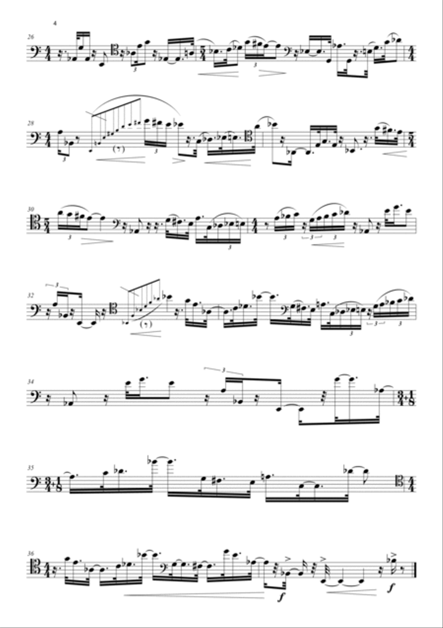 Giuseppe Colardo: DUE PEZZI (ES 957) Trombone Solo scores gallery preview page 5