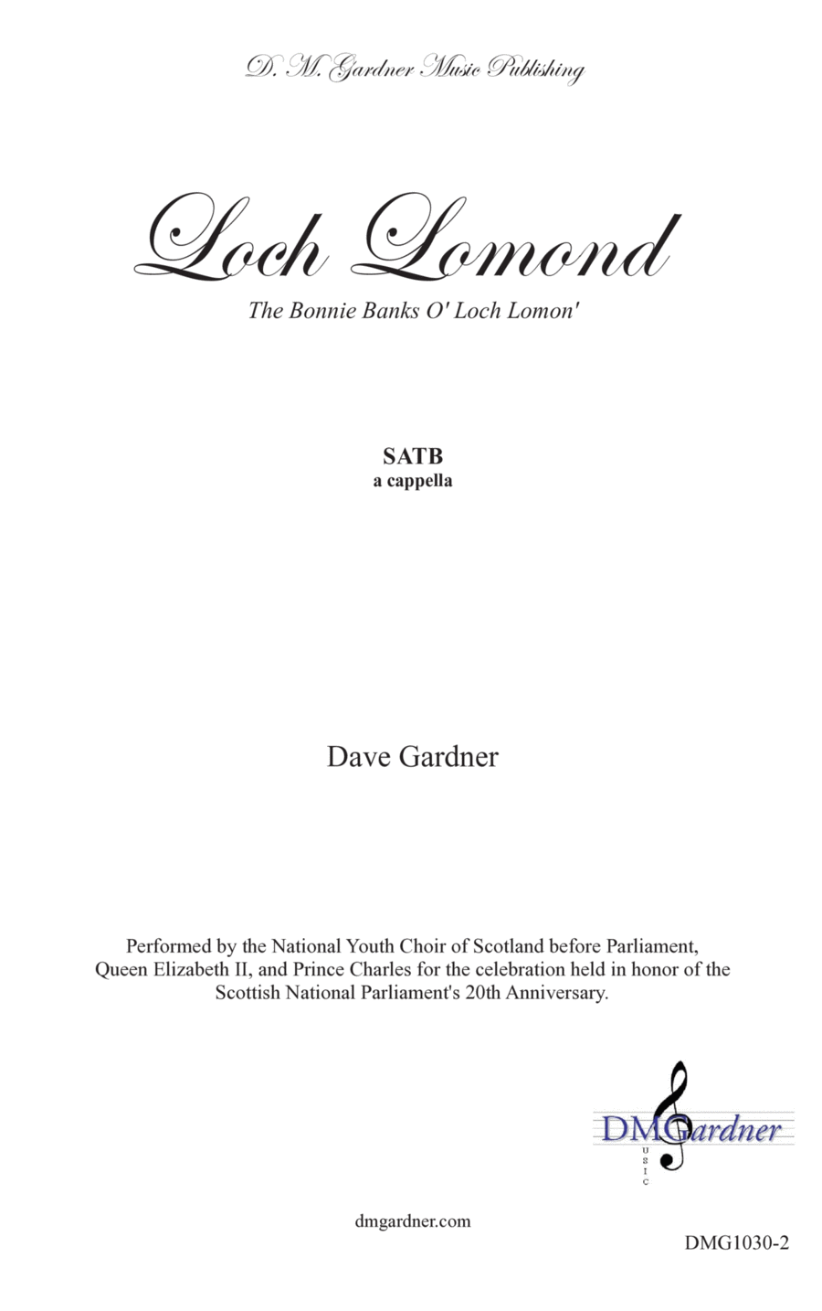 Loch Lomond (SATB) 4-Part scores gallery preview page 1
