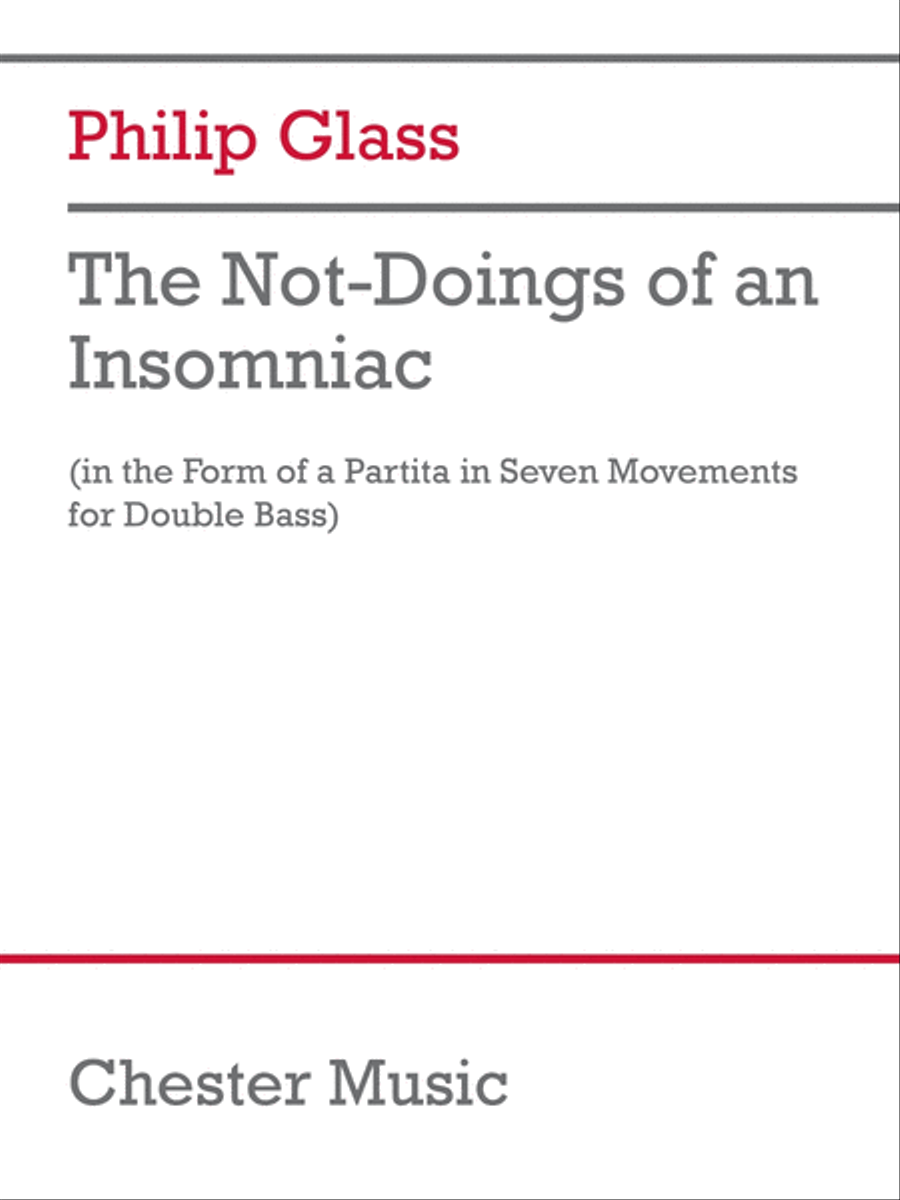 The Not-Doings of an Insomniac Double Bass scores gallery preview page 1