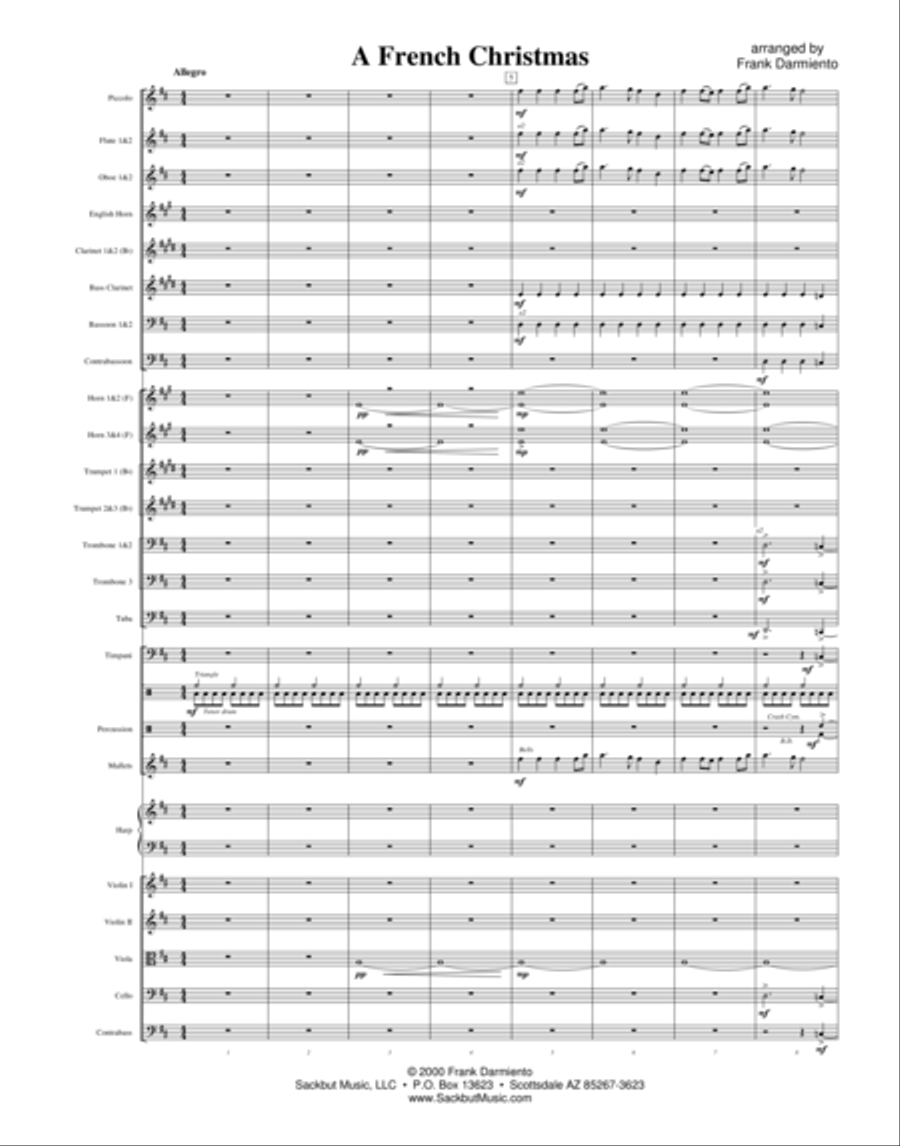 French Christmas, A (orchestra) String Orchestra scores gallery preview page 1