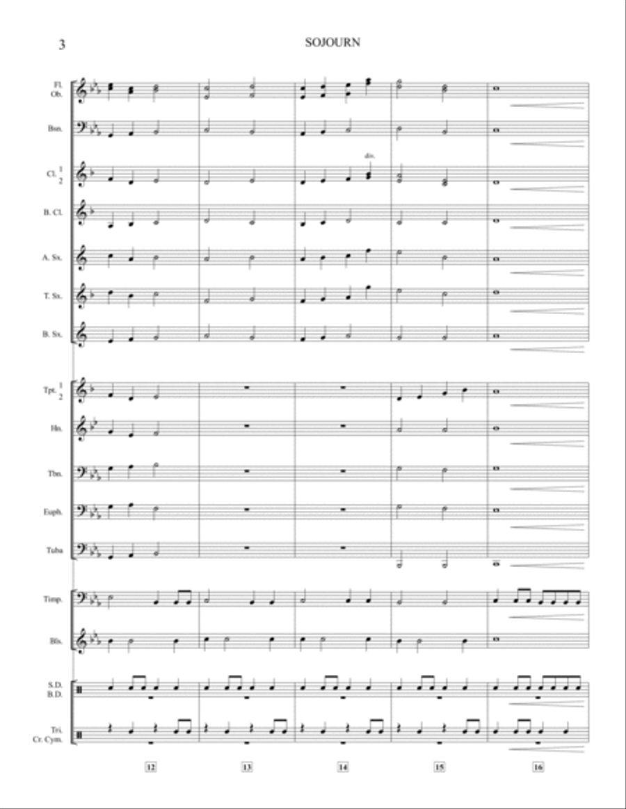 Sojourn - S.R. Level 2 Concert Band scores gallery preview page 4