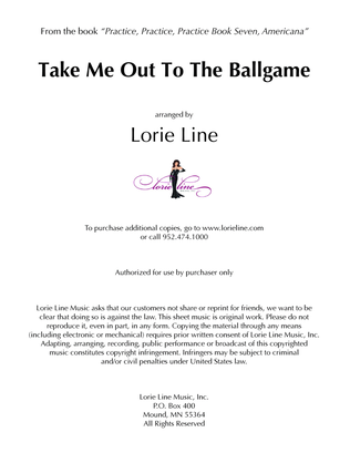Book cover for Take Me Out To The Ballgame