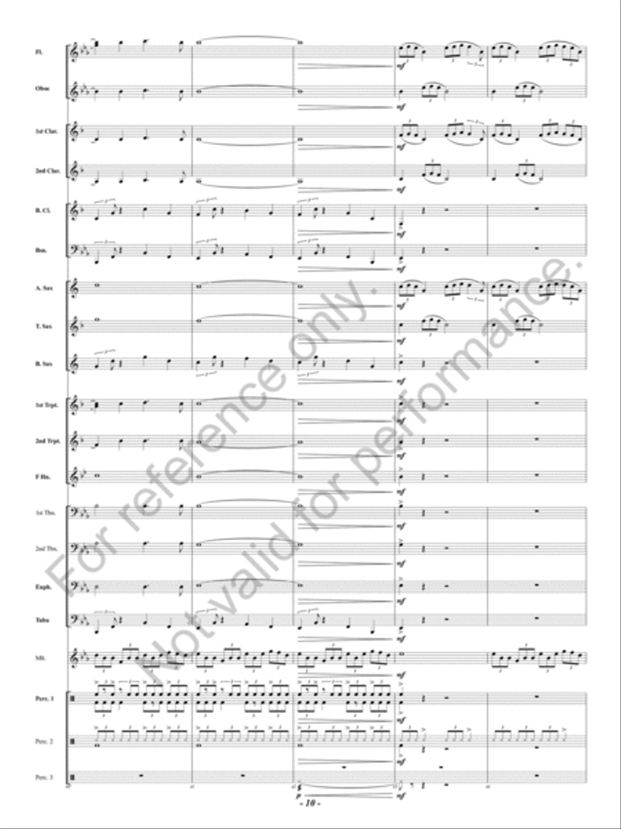 Celtic Holy Night Concert Band scores gallery preview page 11